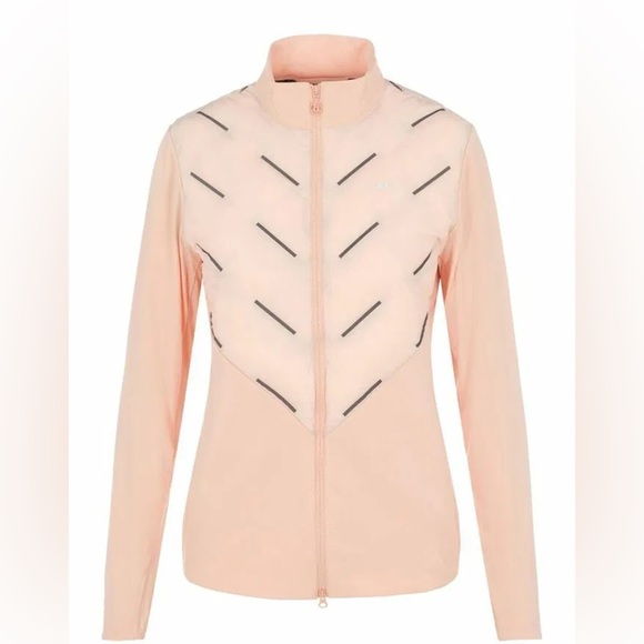 J. Lindeberg Women’s Shield Hybrid Golf‎ Jacket Sz XS Peach PrimaLoft Windproof